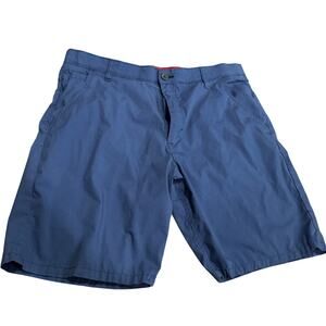 VINTAGE Eddie Bauer Sport Shorts Trunks Athletic Mens XL Blue Nylon Cotton